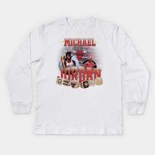 Vintage MJ Kids Long Sleeve T-Shirt